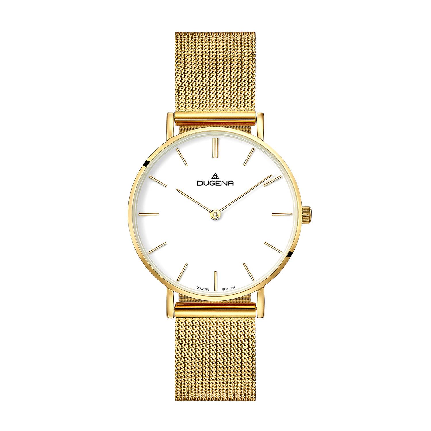 Dugena Damen-Armbanduhr 4460747, Quarz, Edelstahl, 3 bar