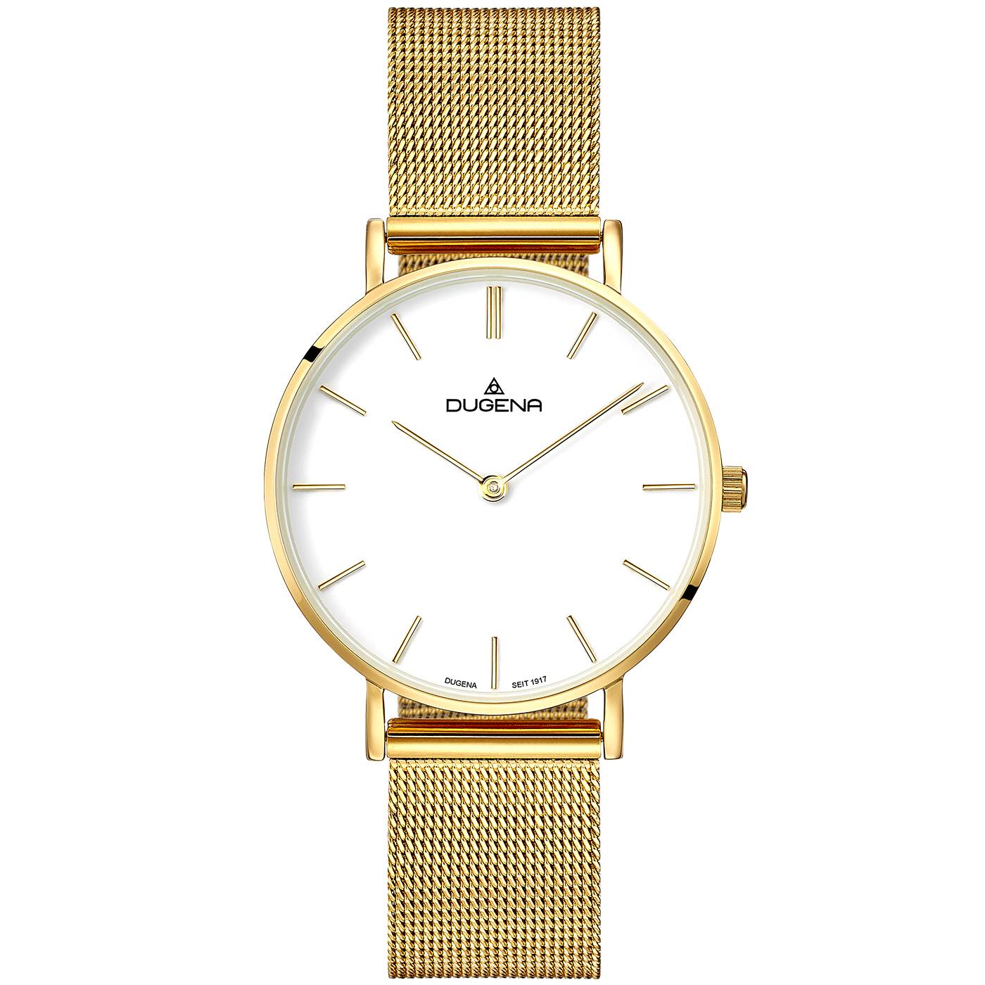 Dugena Damen-Armbanduhr 4460747, Quarz, Edelstahl, 3 bar