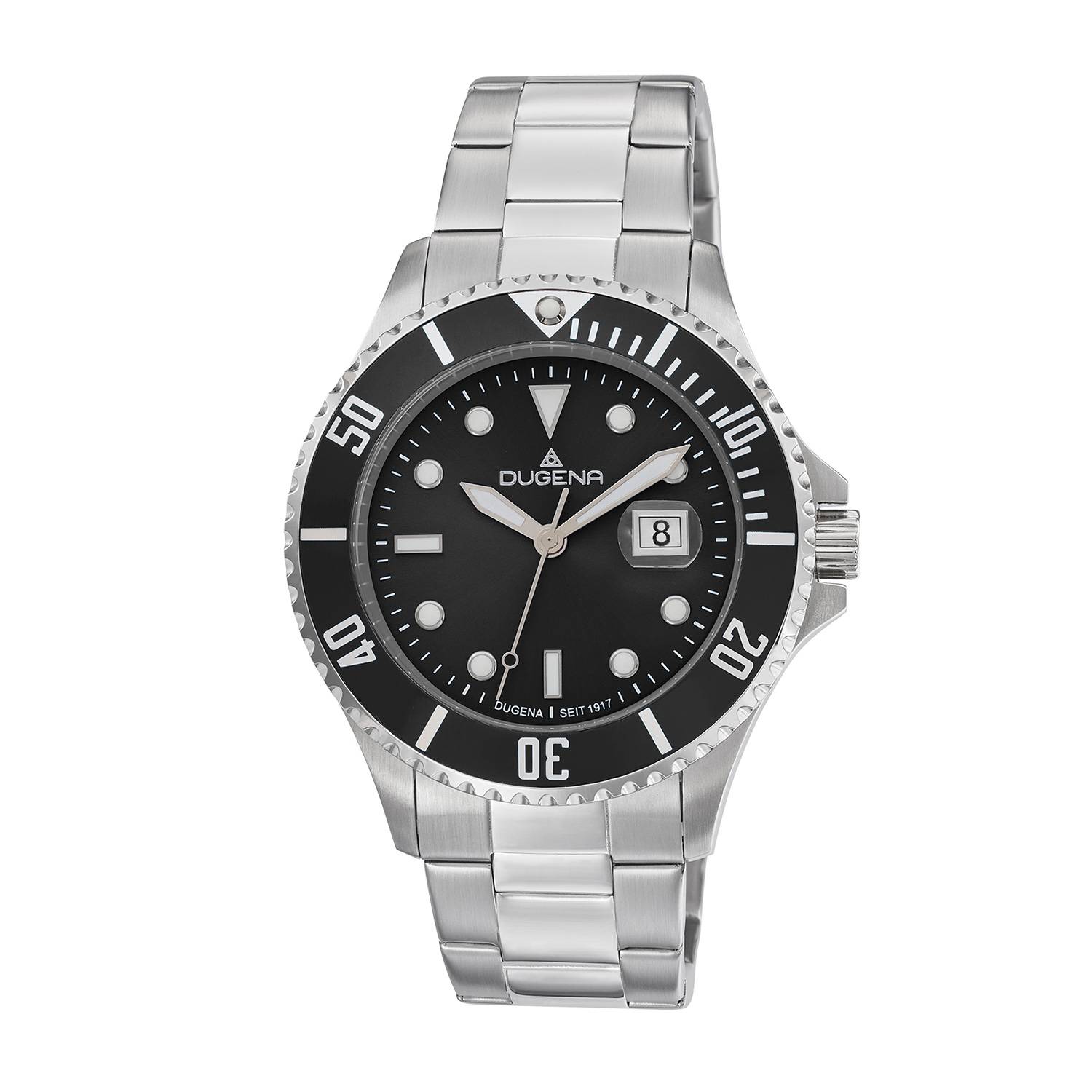 Dugena Herren-Armbanduhr 4461002 Diver XL, Quarz, Edelstahl, 30 bar