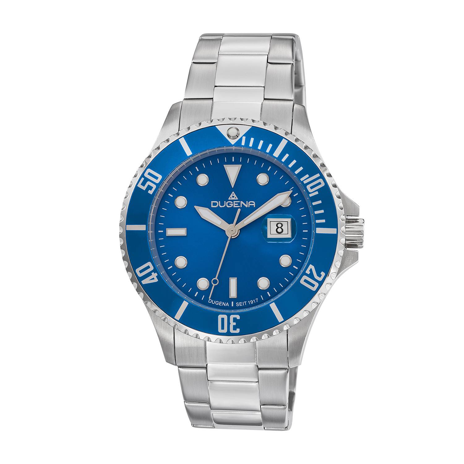 Dugena Herren-Armbanduhr 4461003 Diver XL, Quarz, Edelstahl, 30 bar