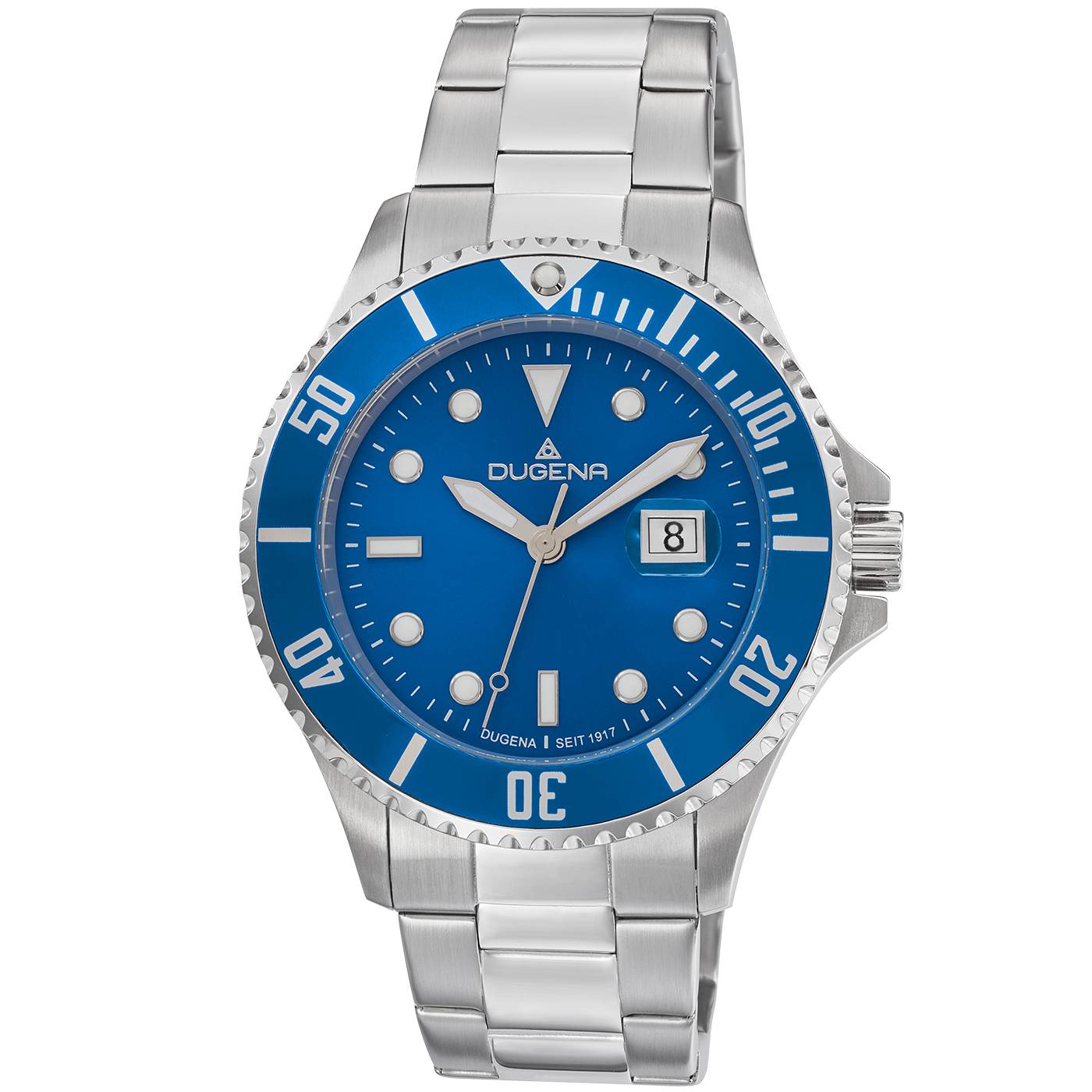 Dugena Herren-Armbanduhr 4461003 Diver XL, Quarz, Edelstahl, 30 bar