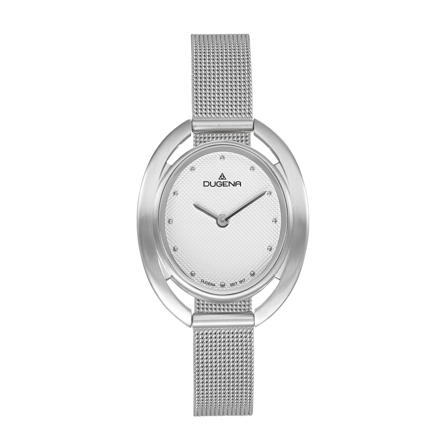 Dugena Damenuhr 4460899 Oda, Quarz, Edelstahl, Mineralglas, Milanaise, 3 bar