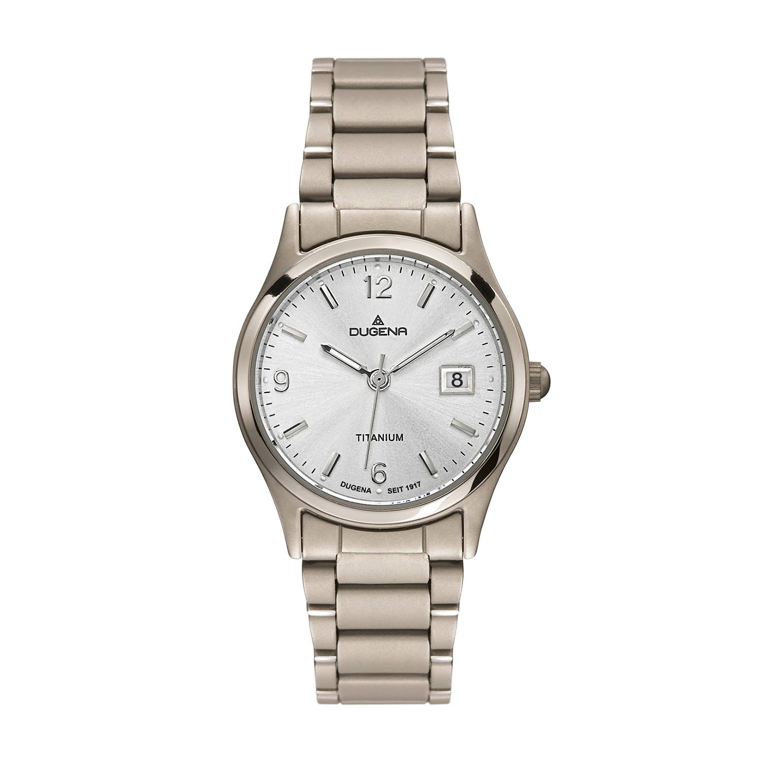 Dugena Damenuhr 4460332-1 Semper, Quarz, Titan, Mineralglas, 5 bar