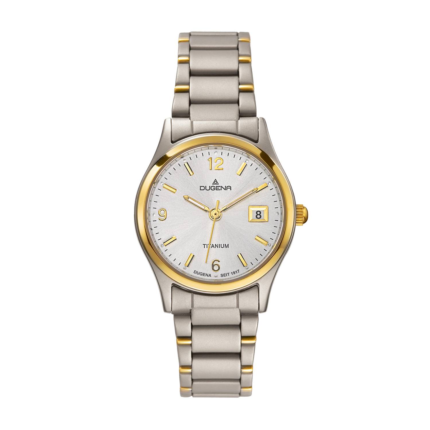 Dugena Damen-Armbanduhr 4460333 Semper, Quarz, Titan, 5 bar
