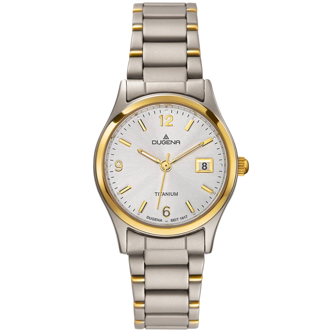 Dugena Damen-Armbanduhr 4460333 Semper, Quarz, Titan, 5 bar