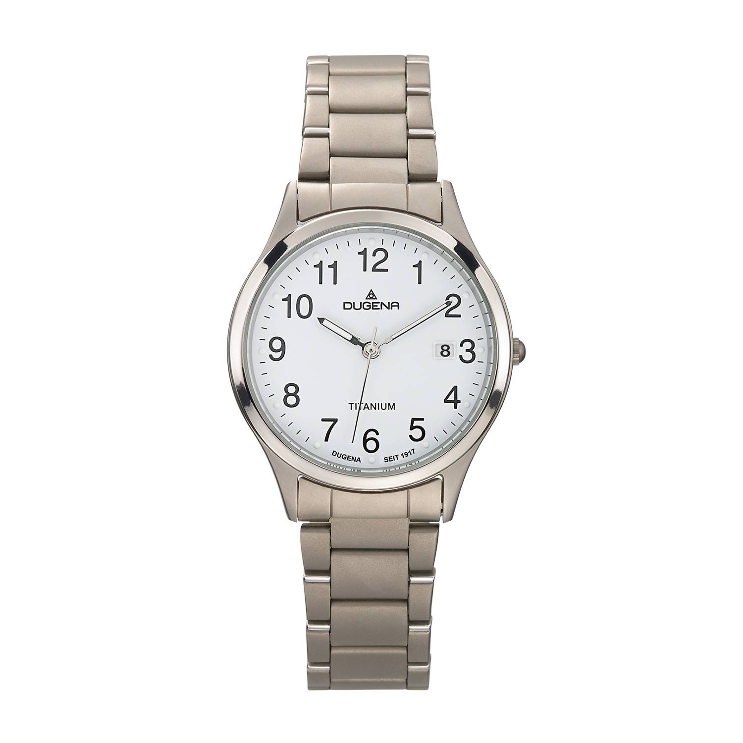 Dugena Herren-Armbanduhr 4460328 Semper, Quarz, Titan, 5 bar