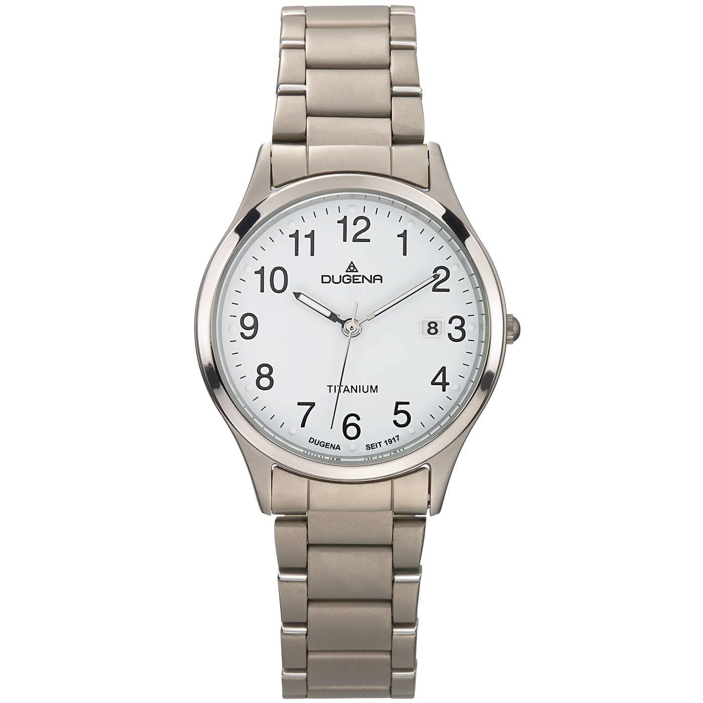 Dugena Herren-Armbanduhr 4460328 Semper, Quarz, Titan, 5 bar