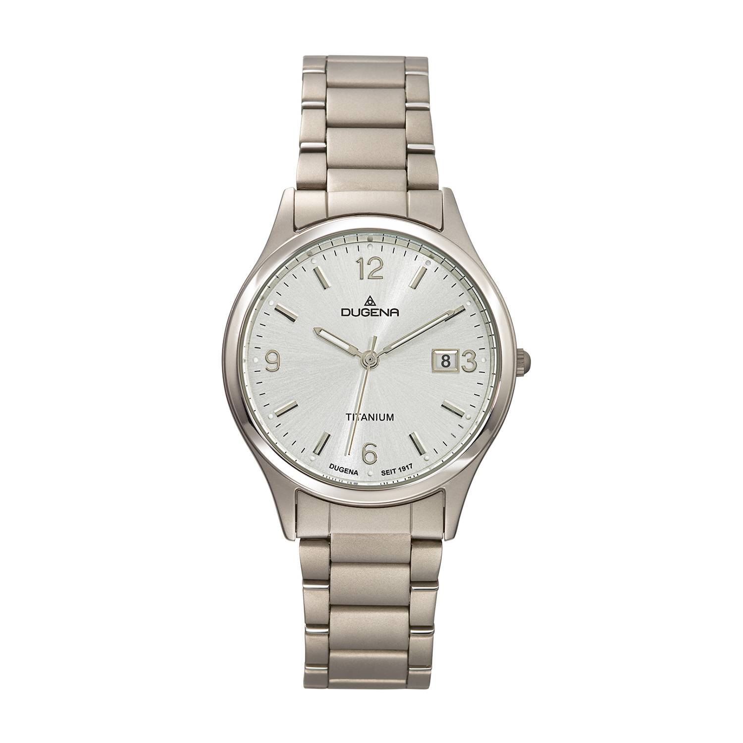 Dugena Herren-Armbanduhr 4460329 Semper, Quarz, Titan, 5 bar
