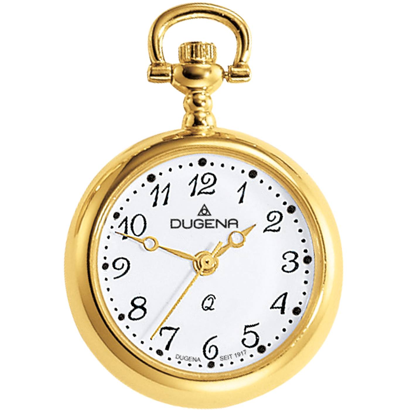 DUGENA Taschenuhr 4287991-1 Lepine, für Damen, Quarz, Gold, inklusive Kette