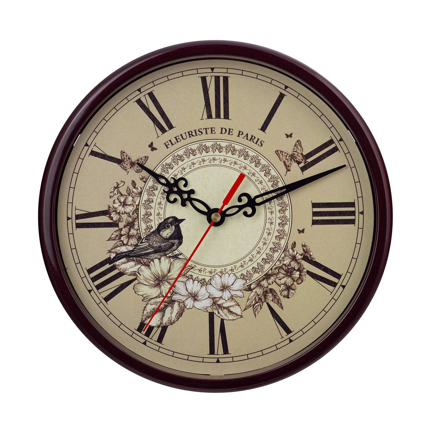 EUROTIME Quarzwanduhr Nostalgie