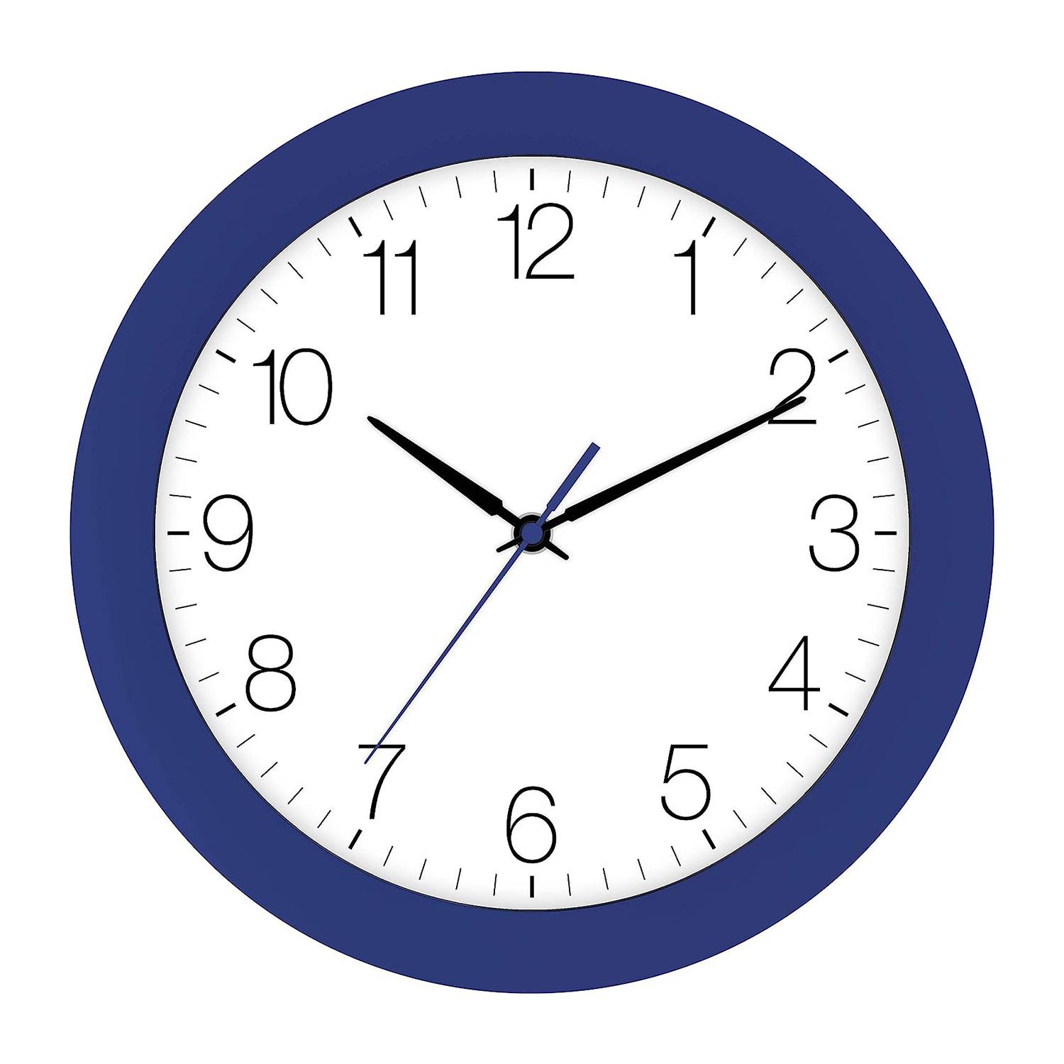 EUROTIME Funk-Wanduhr navy