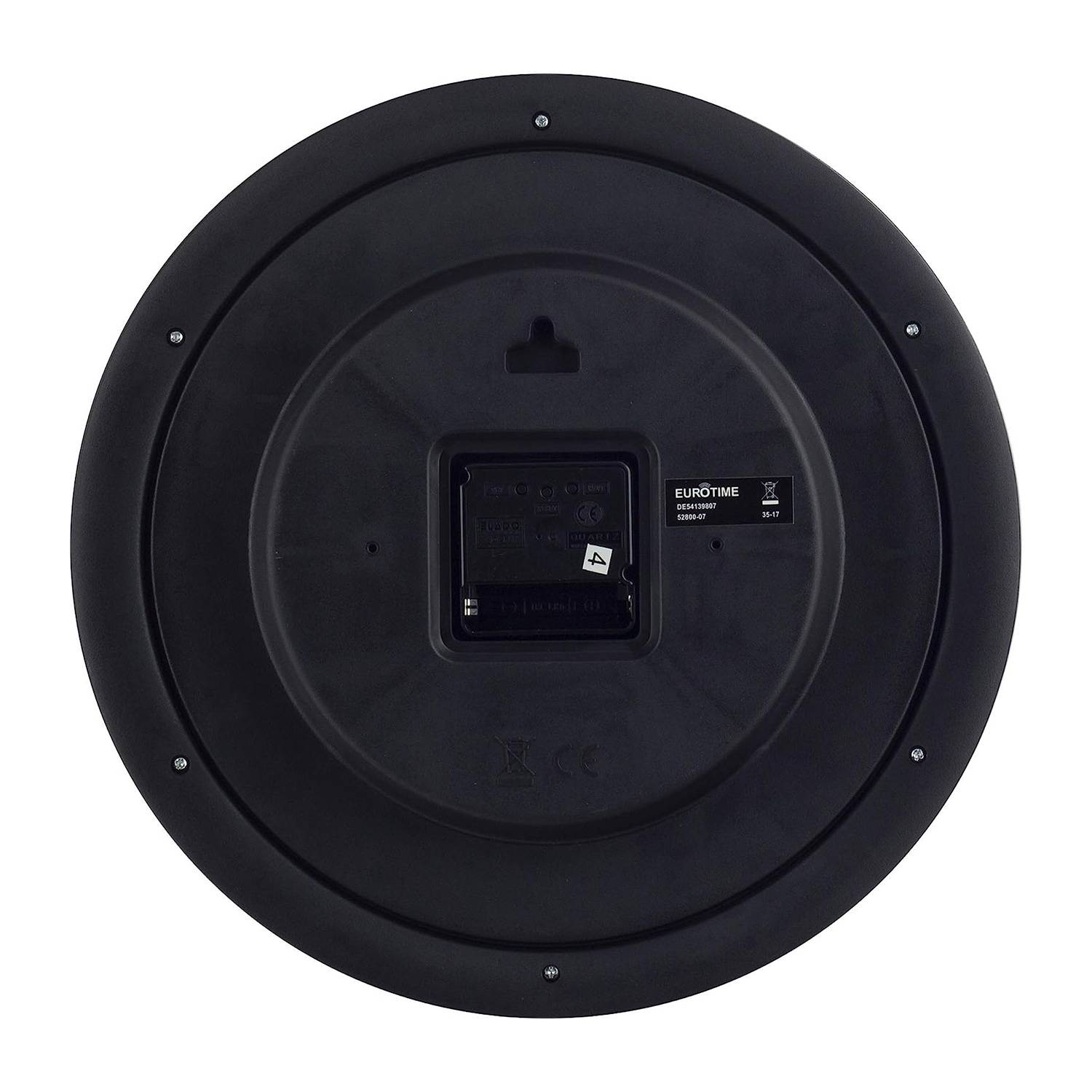 EUROTIME Funk-Wanduhr violett