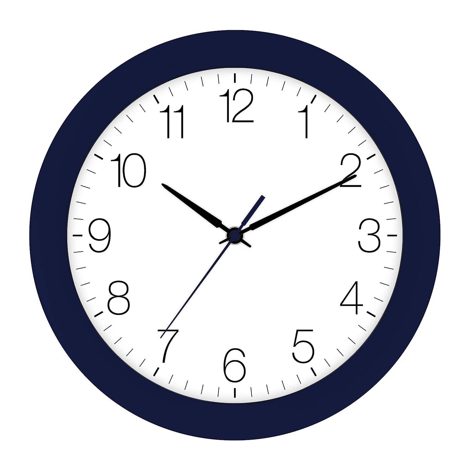 EUROTIME Funk-Wanduhr indigo-blau