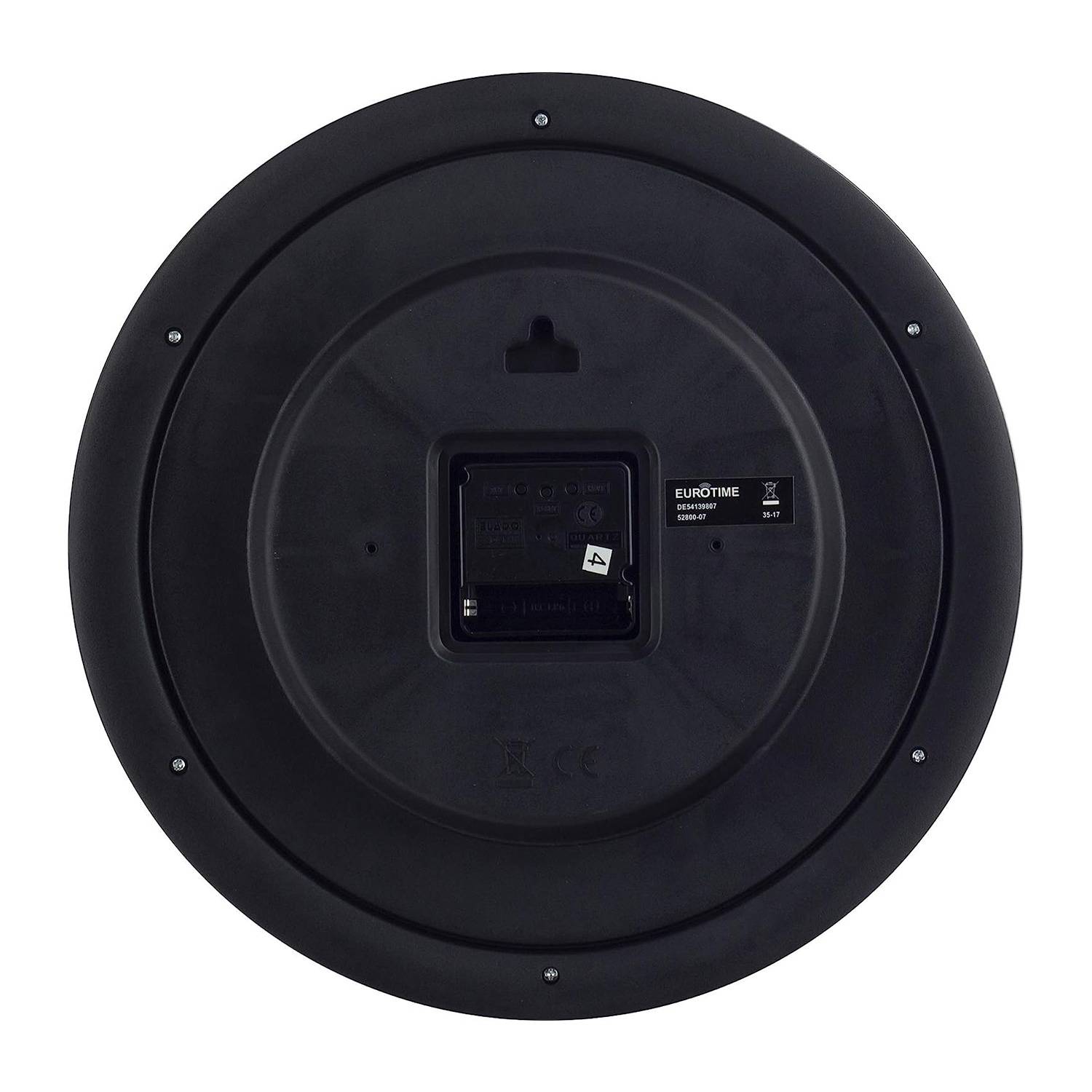 EUROTIME Funk-Wanduhr indigo-blau