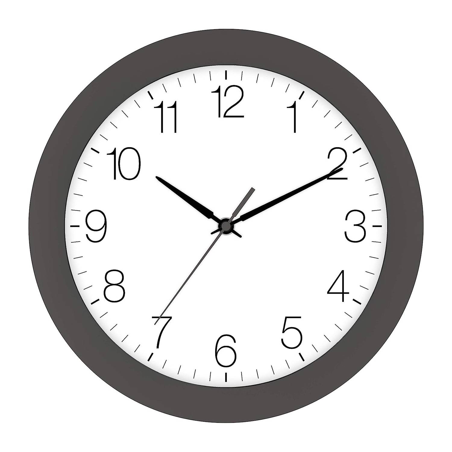 EUROTIME Funk-Wanduhr grau