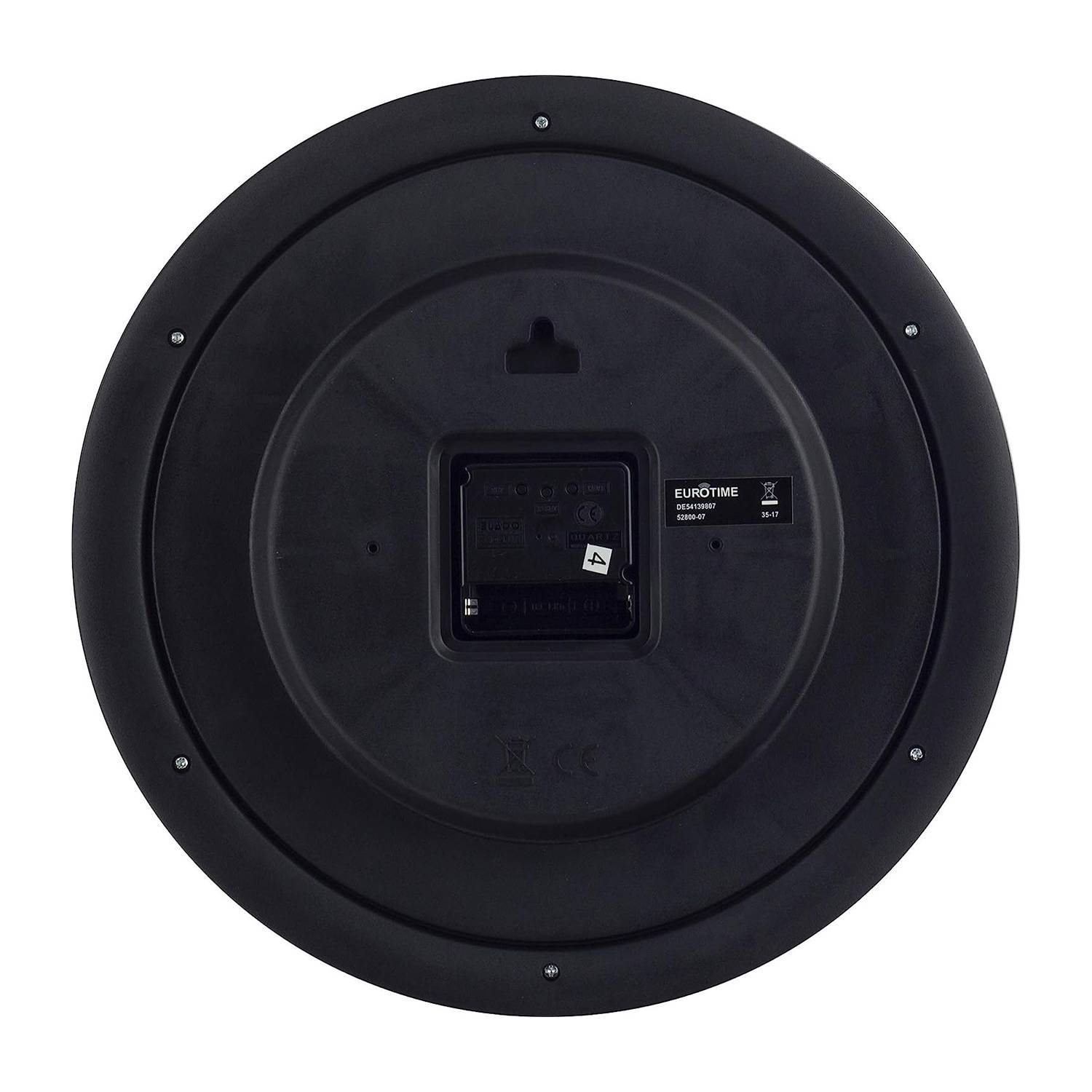 EUROTIME Funk-Wanduhr flieder-pastell