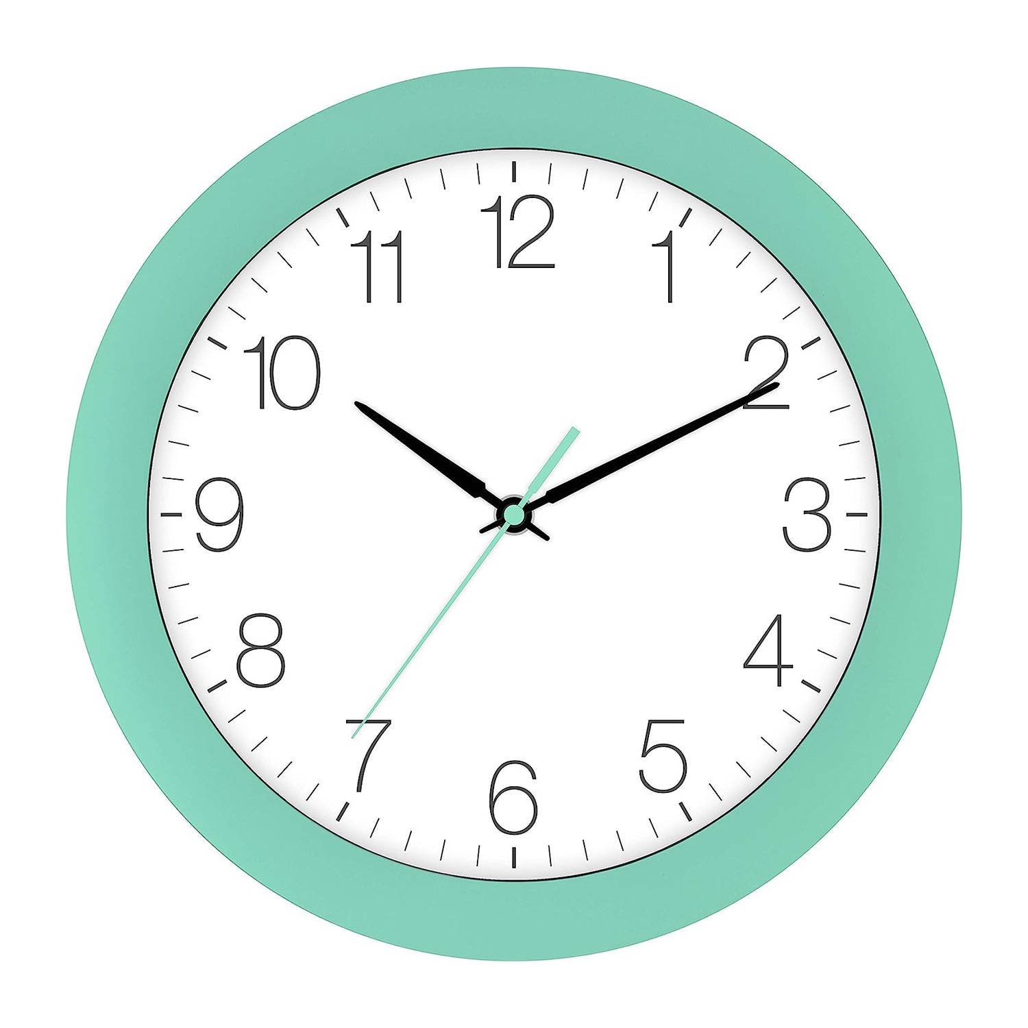 Eurotime Funkwanduhr 52800-04-1, 30 cm, Türkis, Kunststoffgehäuse