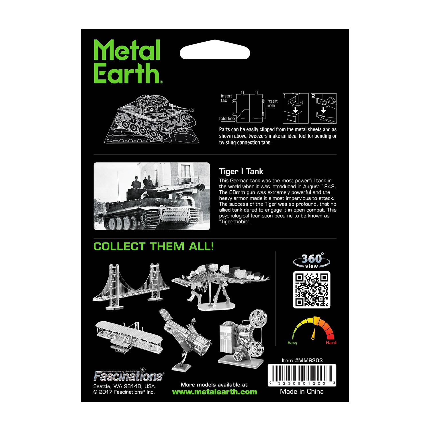 Metal Earth METAL EARTH 3D-Bausatz Tiger I Tank
