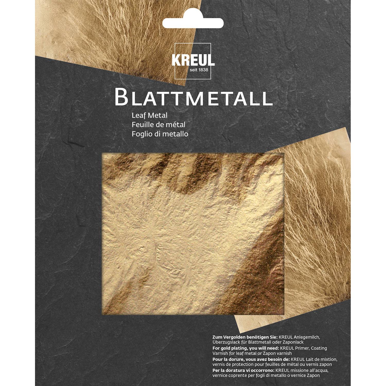 SELVA Blattmetall Gold, 6 Blätter
