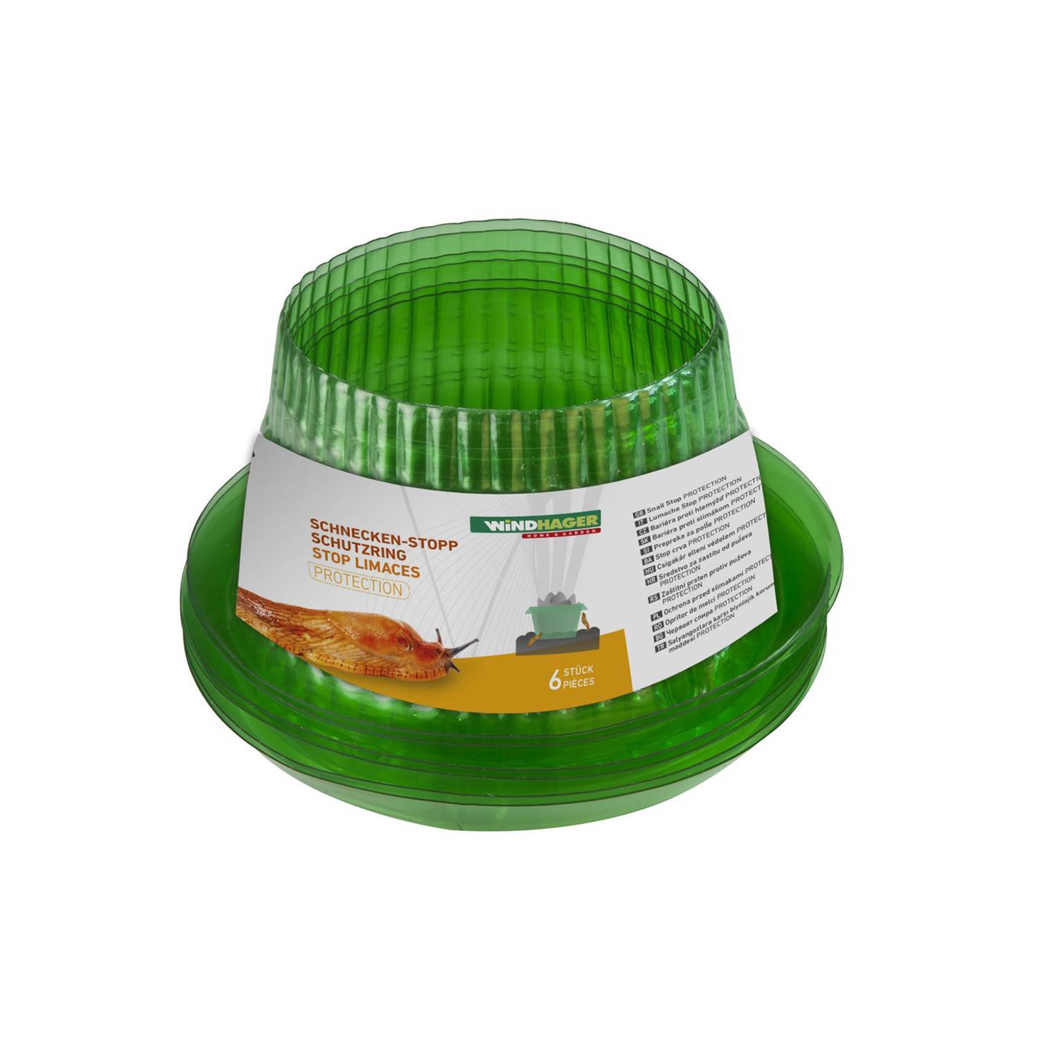 WINDHAGER Schnecken-Schutzring, Inhalt 6 Stück