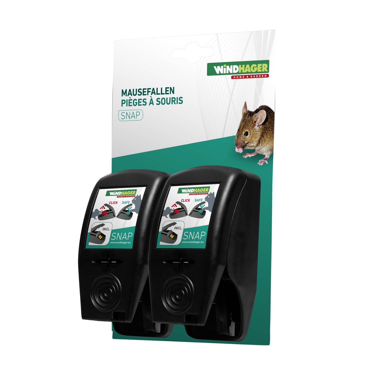WINDHAGER Mausefalle 2er Set