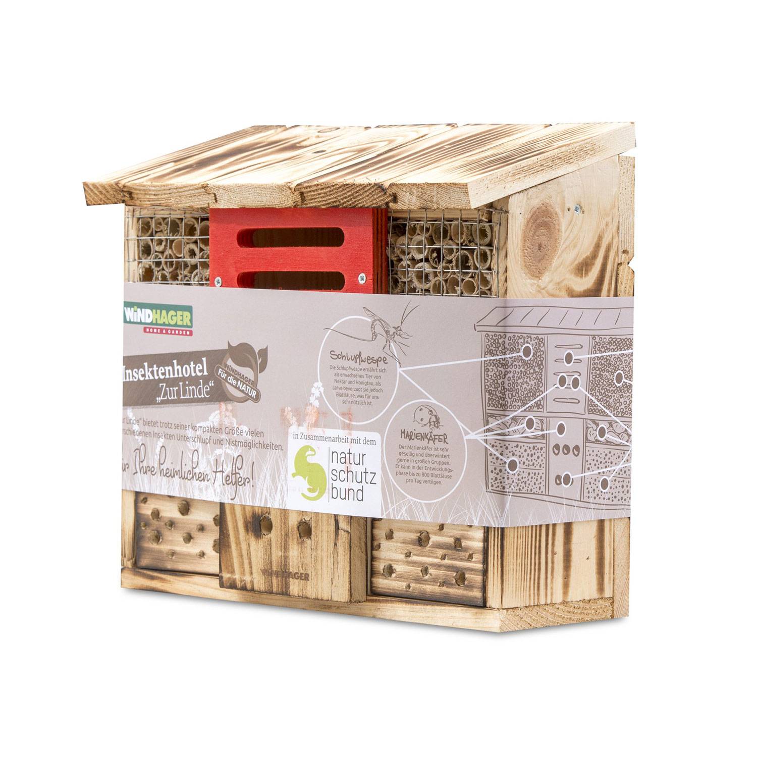 WINDHAGER Insektenhotel - Bienenhotel - Nisthilfe für nützliche Insekten