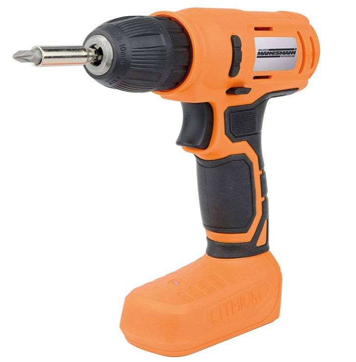 Brüder Mannesmann BRÜDER MANNESMANN Akku-Bohrschrauber mit 55-teiligem Werkzeugsortiment