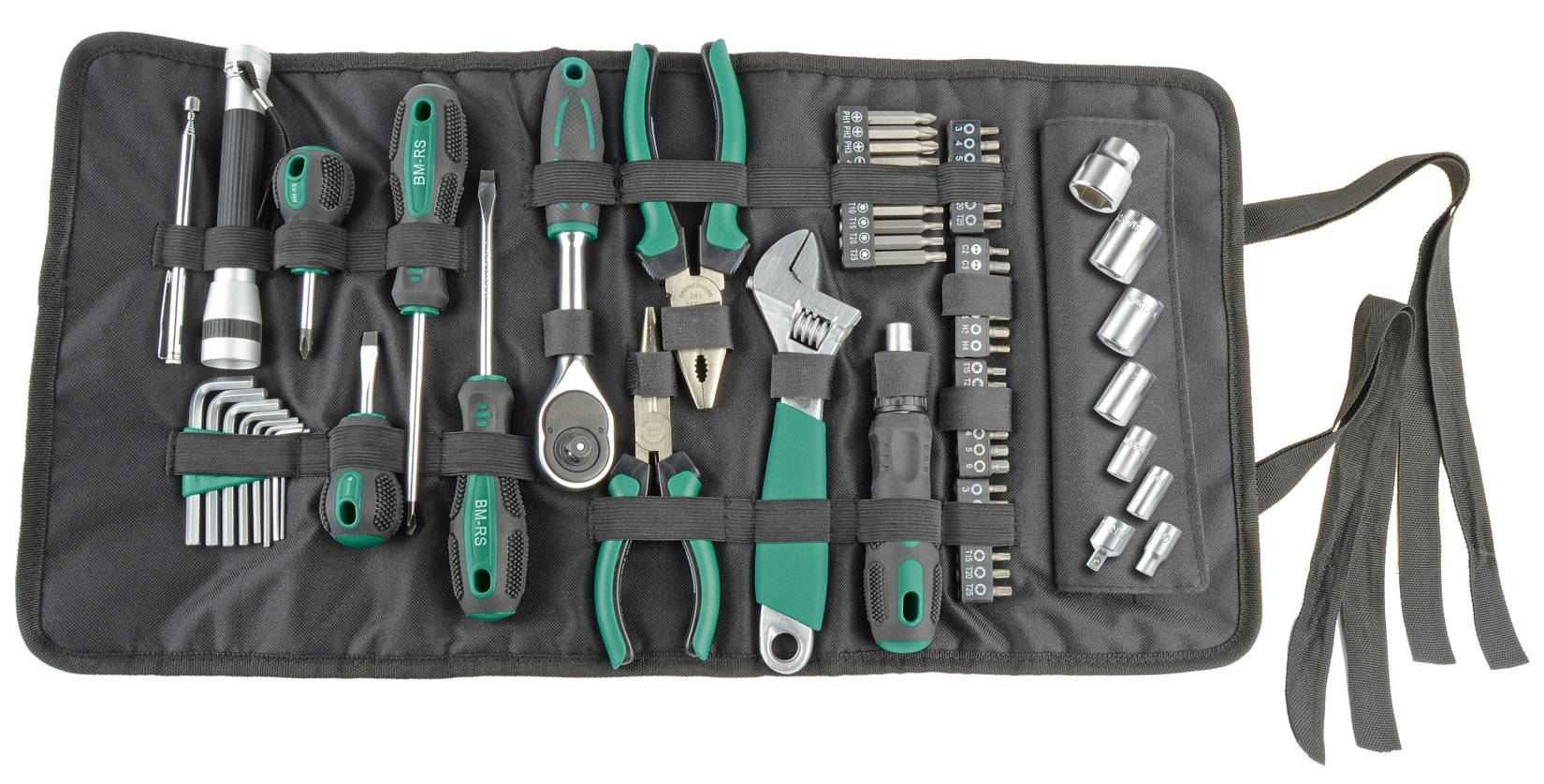 Brüder Mannesmann BRÜDER MANNESMANN Werkzeug-Rolltasche 65-teilig