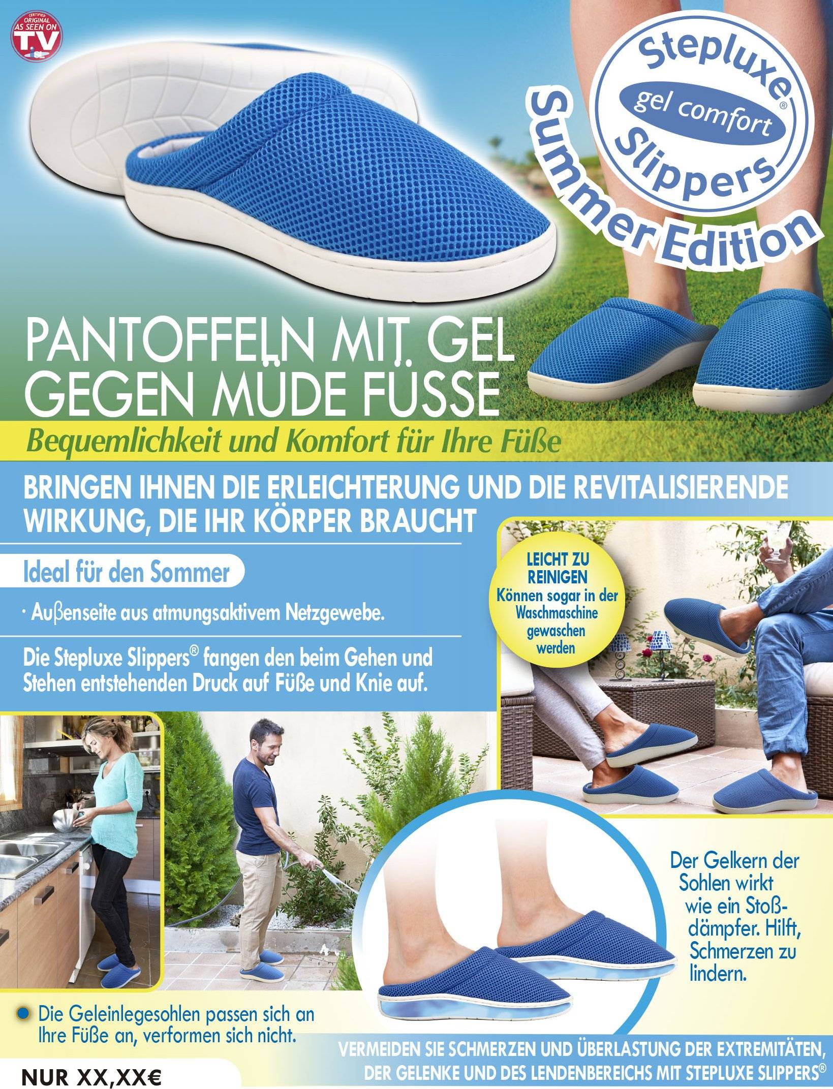 SELVA Stepluxe Gel Comfort - Größe 37/38 - unglaublich entspanntes Gehen & Stehen!