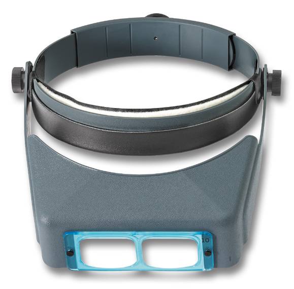 OptiVISOR Binokulare Kopflupe, plankonvexe Linsen, 3,5x, auswechselbar