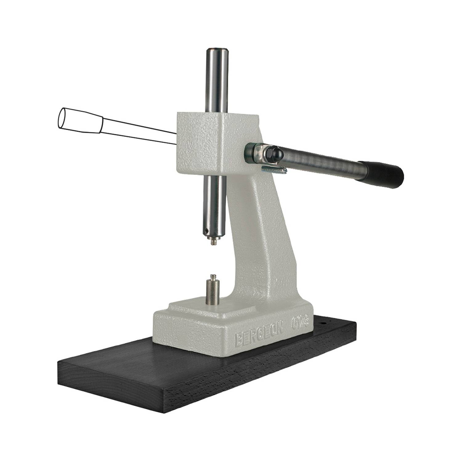 Bergeon Universalpress-Stock, Zum Aufsetzen von Gläsern, zum Schließen von Druckböden