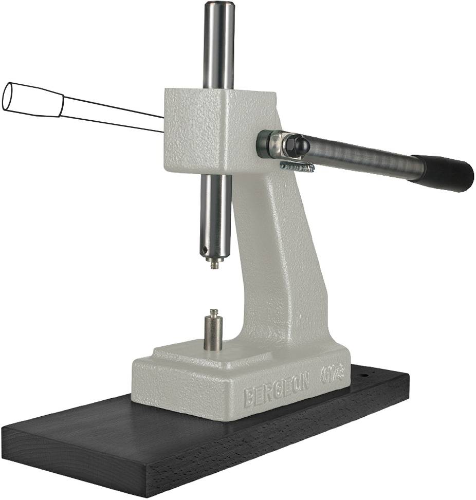 Bergeon Universalpress-Stock, Zum Aufsetzen von Gläsern, zum Schließen von Druckböden