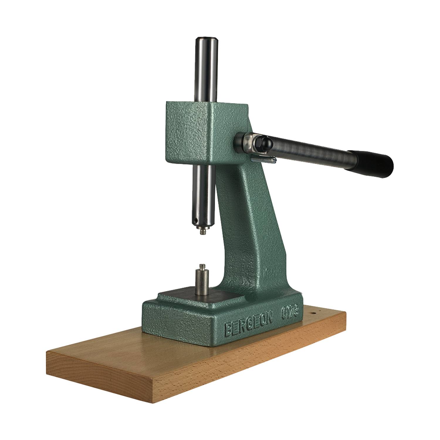 Bergeon Universalpress-Stock, Zum Aufsetzen von Gläsern, zum Schließen von Druckböden