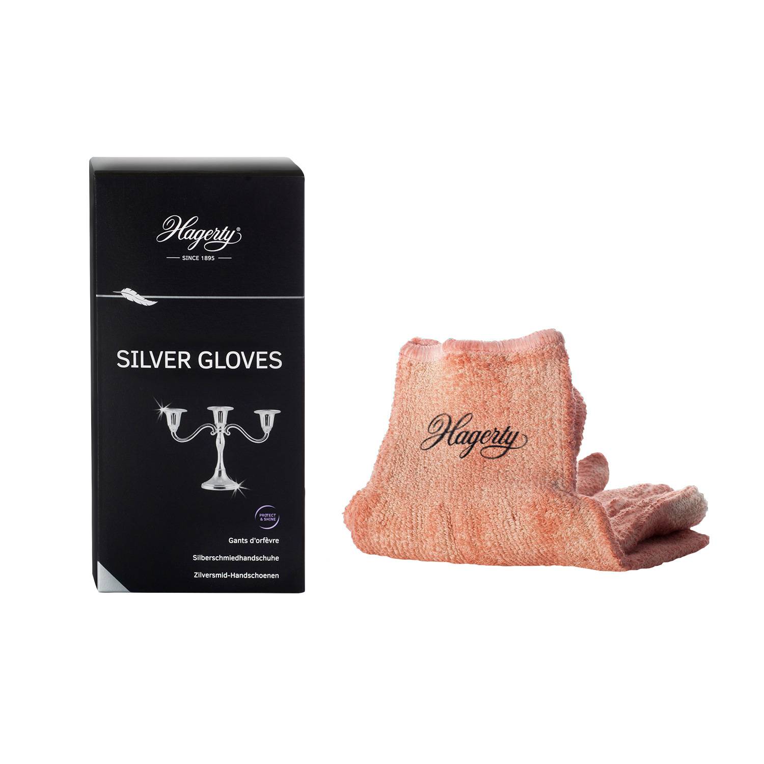 Hagerty Silber-Putzhandschuhe, 1 Paar, imprägniert, aus Baumwolle, zum Polieren