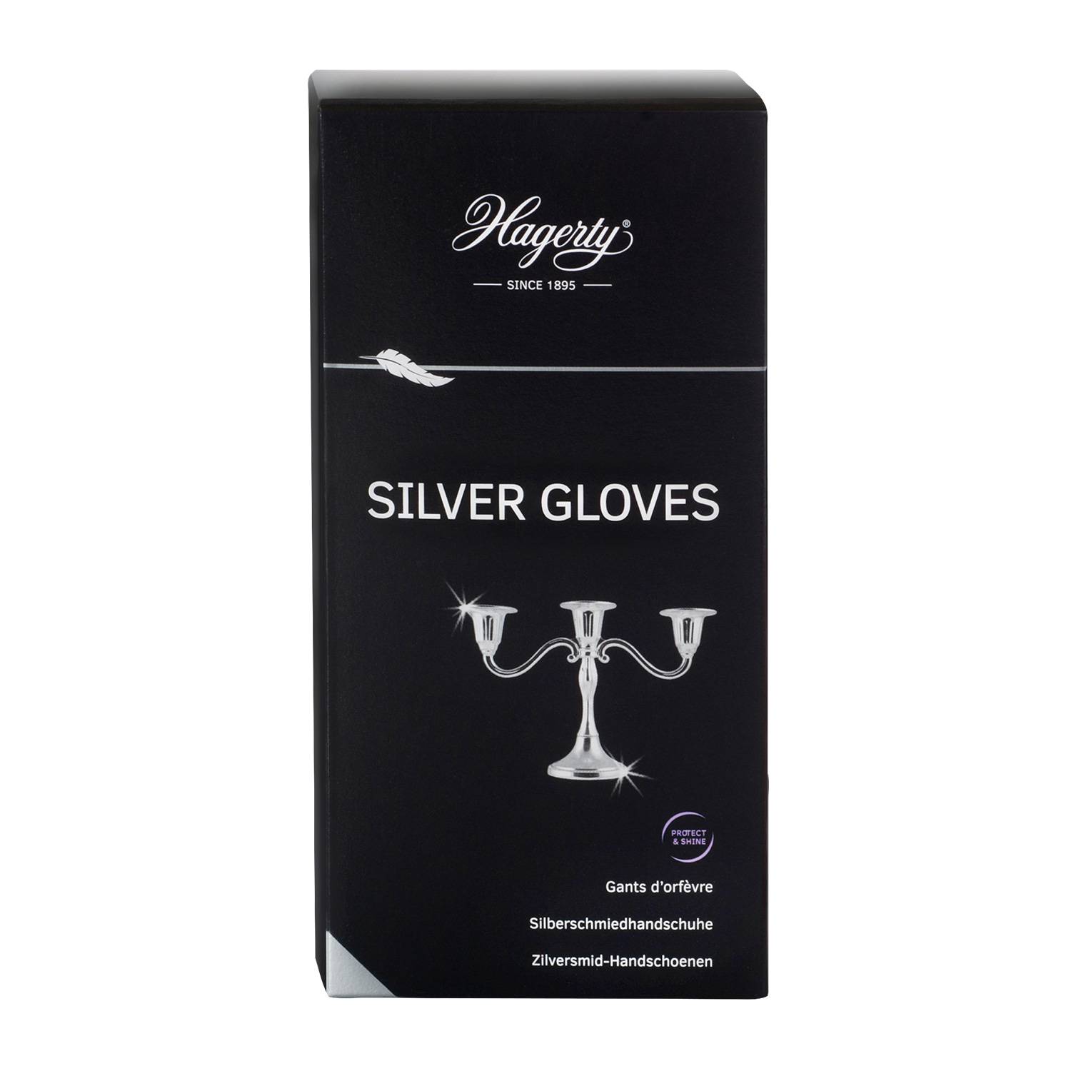 Hagerty Silber-Putzhandschuhe, 1 Paar, imprägniert, aus Baumwolle, zum Polieren