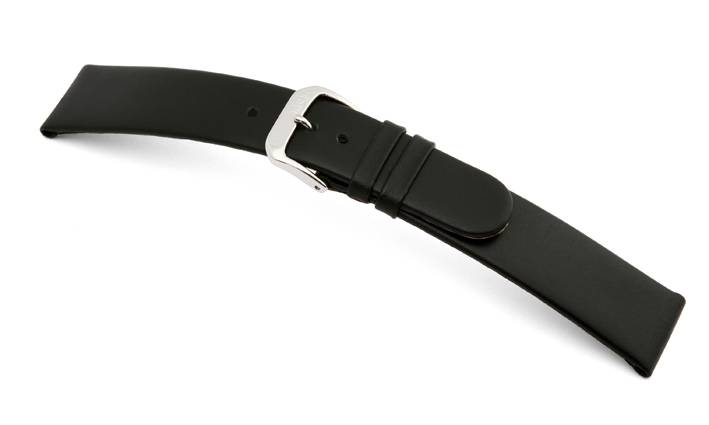 Happel Lederband Merano 19mm schwarz glatt