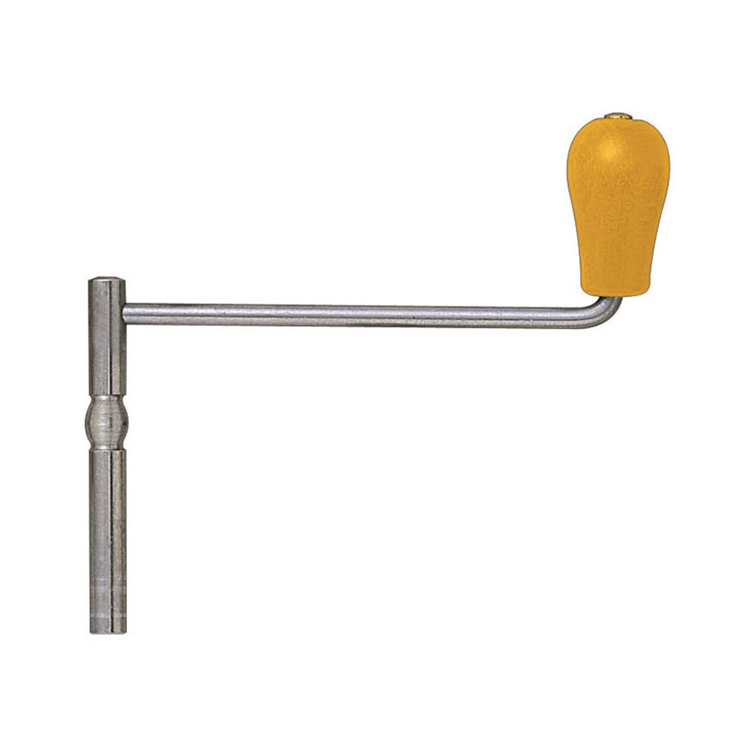 SELVA Aufzugschlüssel, Kurbelschlüssel für Hausuhren, aus Stahl mit Holzgriff