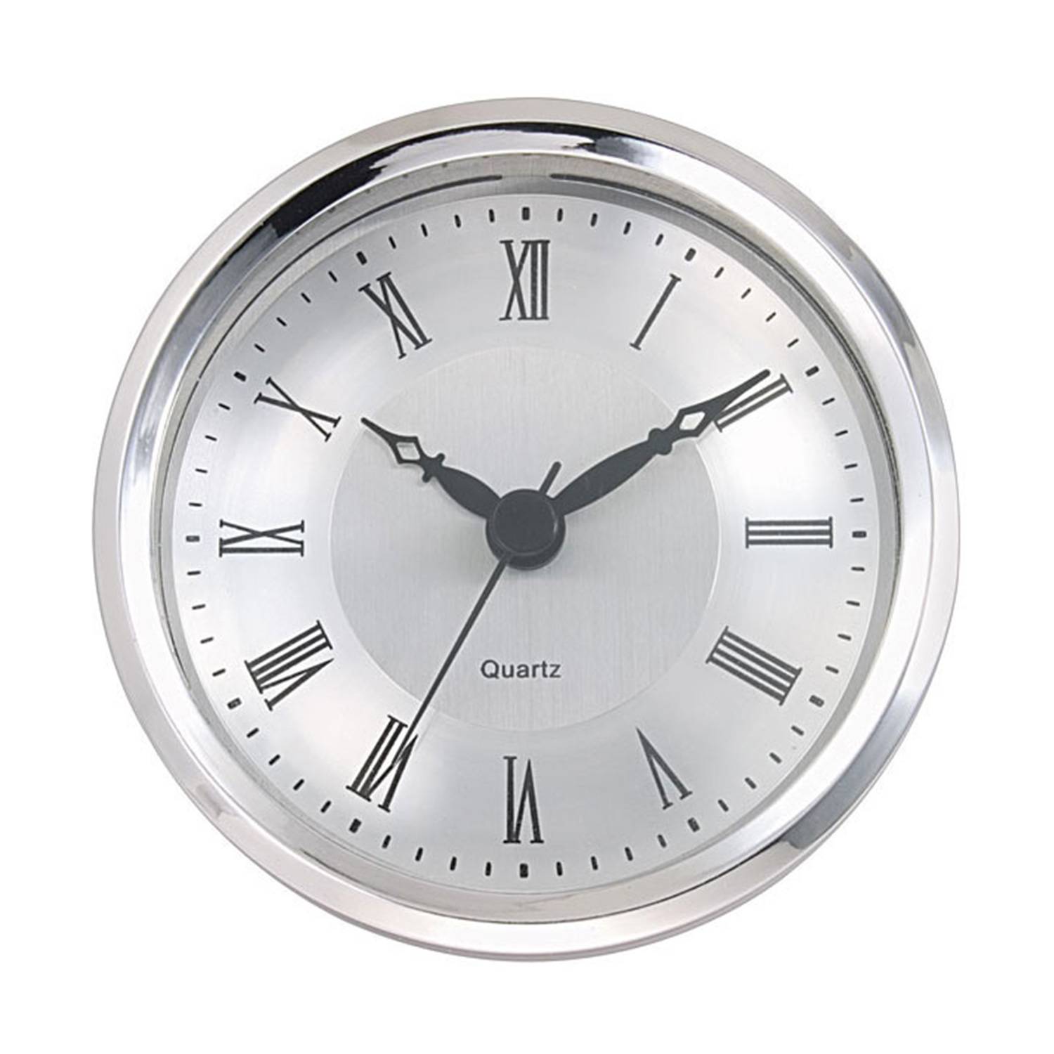 SELVA Einsteckwerk GC Ø 78mm, Zifferblatt silber, römische Zahlen