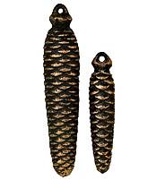 Gewicht für Kuckucksuhr, Tannenzapfen-Form, aus Gusseisen