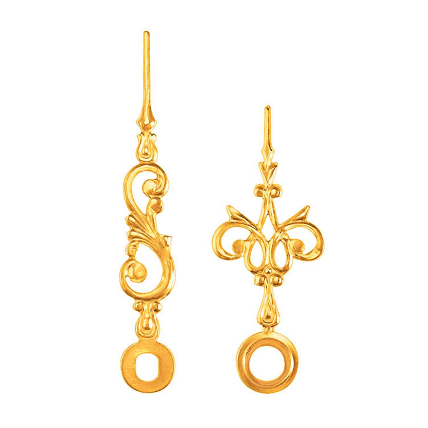 SELVA Zeigerpaar Funkuhren Antik gelb Minutenzeiger-L:45mm