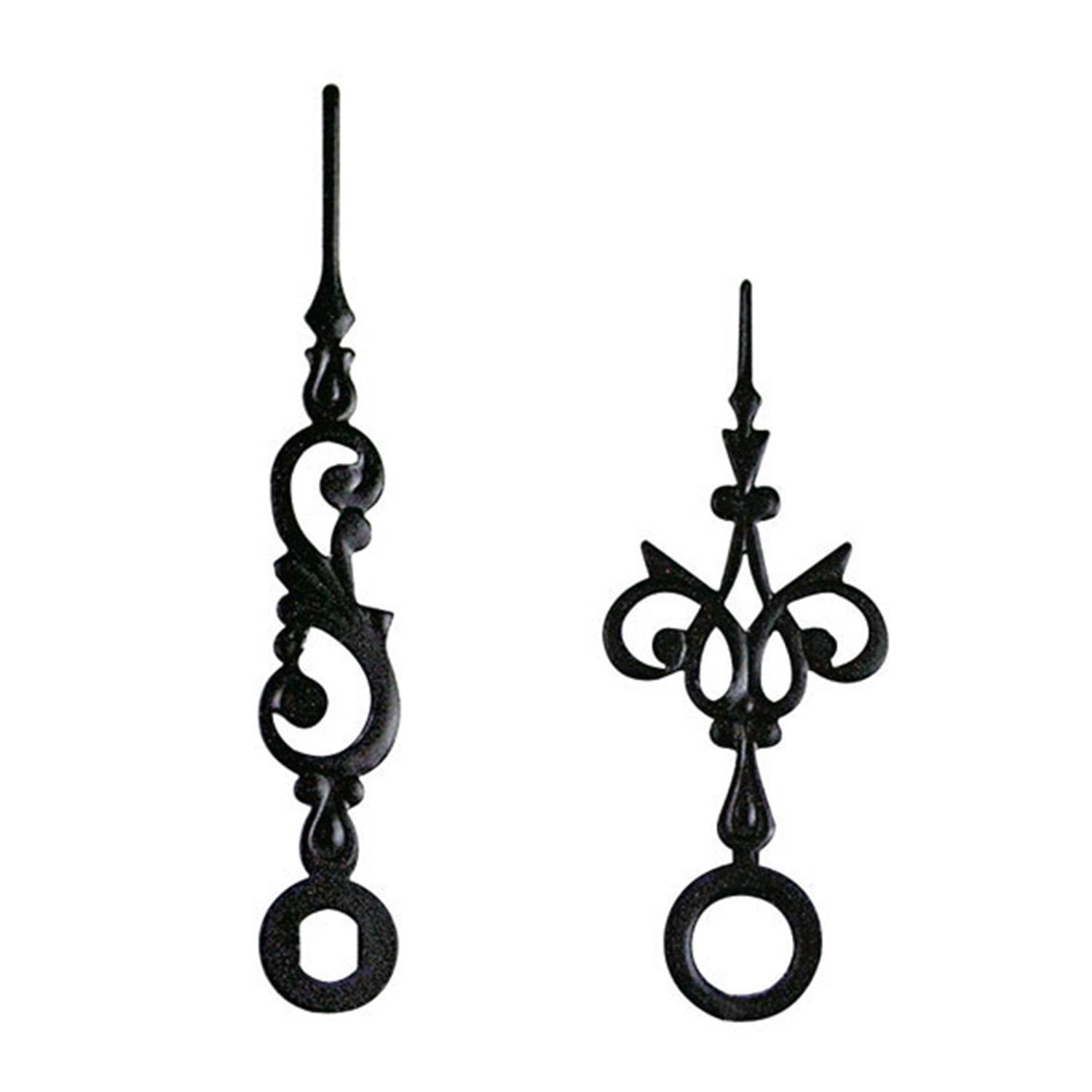 SELVA Zeigerpaar Funkuhren Antik schwarz Minutenzeiger-L:45mm