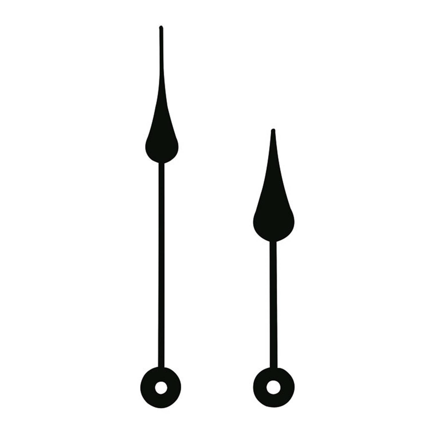 SELVA Zeigerpaar für Mechanische Birne schwarz Minutenzeiger-L:110mm