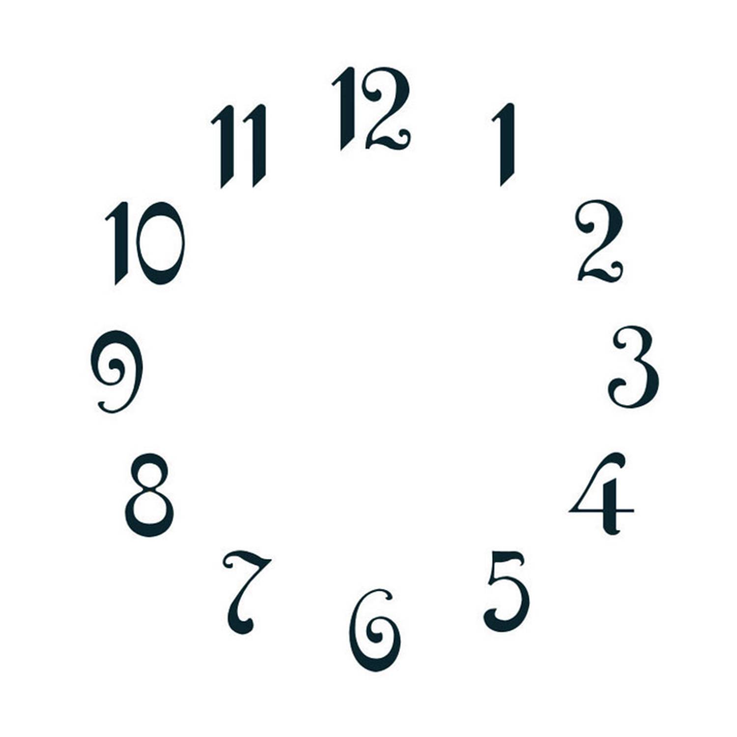 SELVA Zahlensatz arabische Zahlen Messing L=15mm