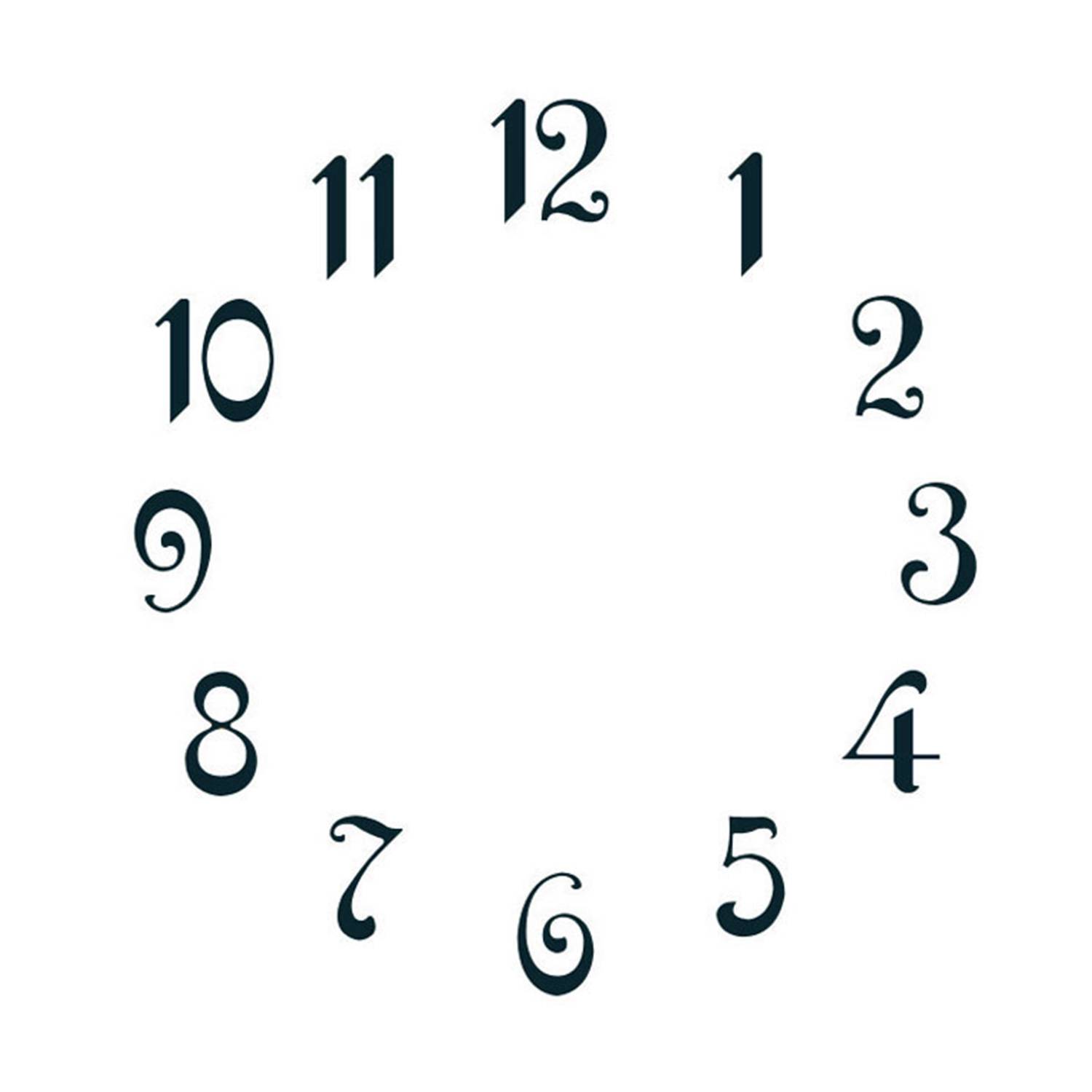 SELVA Zahlensatz arabische Zahlen Messing L=20mm