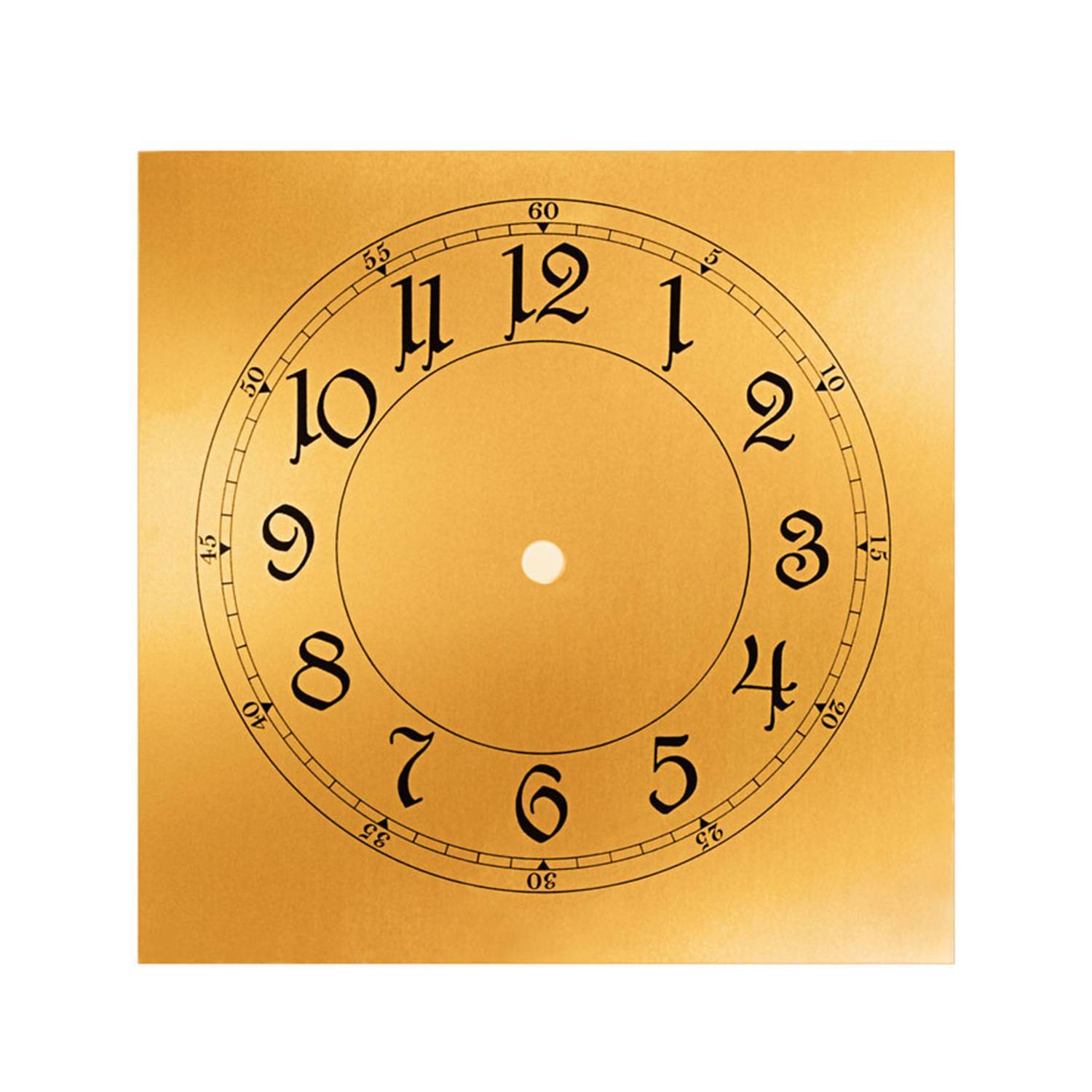 SELVA Zifferblatt arabische Zahlen 200 x 200 mm