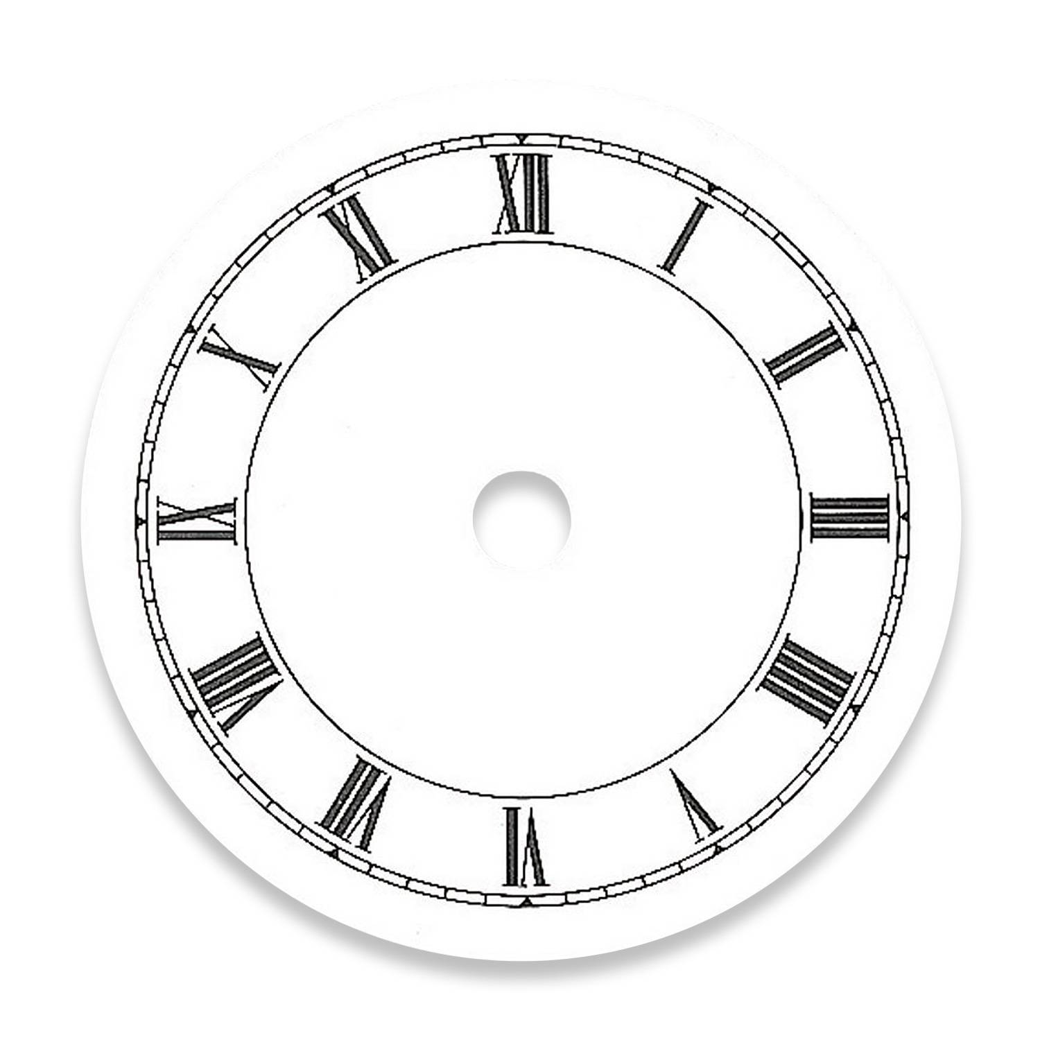 SELVA Zifferblatt Aluminium römische Zahlen Ø 57mm