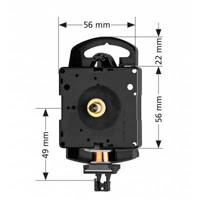 Hermle Quarz-Pendeluhrwerk Hermle 2200, ZWL 16mm