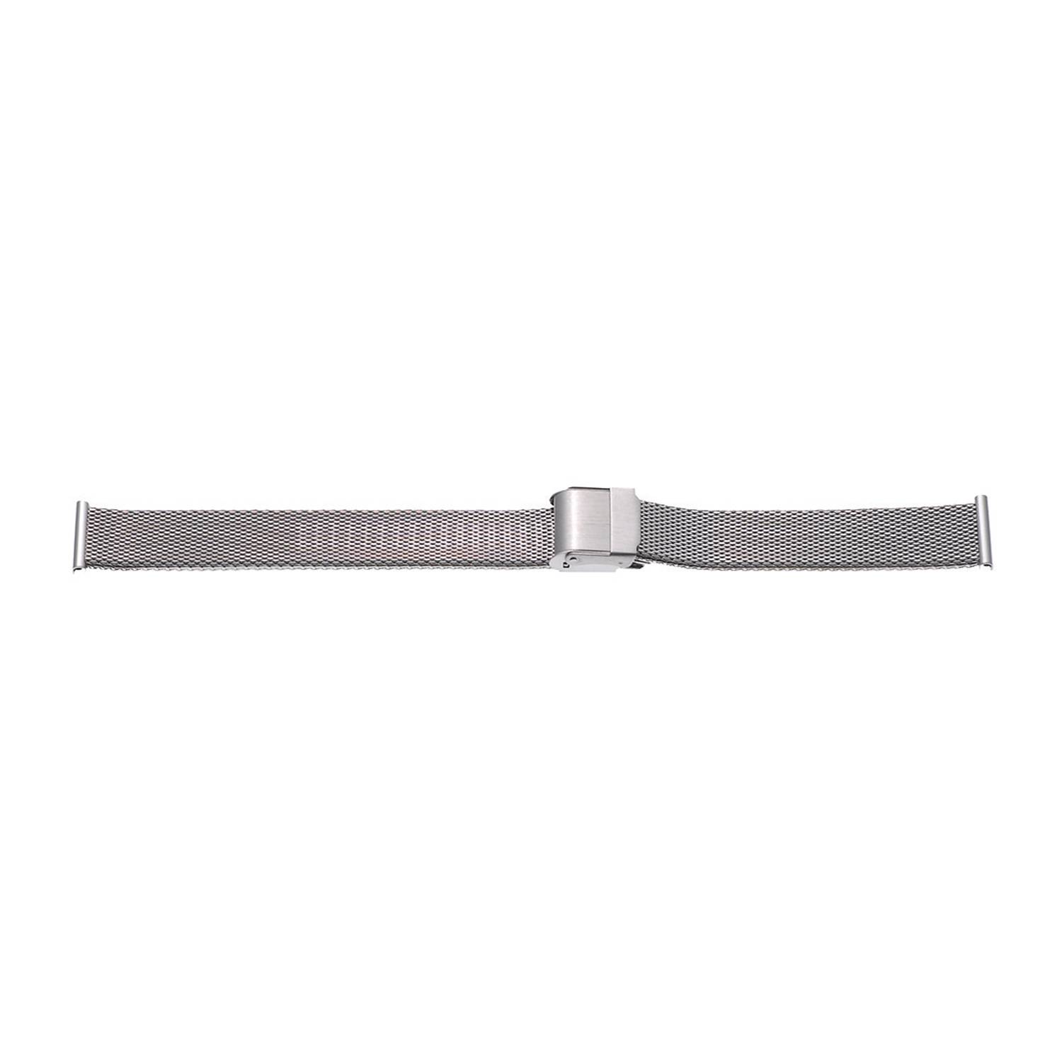 SELVA Milanaise-Metallband Edelstahl 20 mm Stahl satiniert