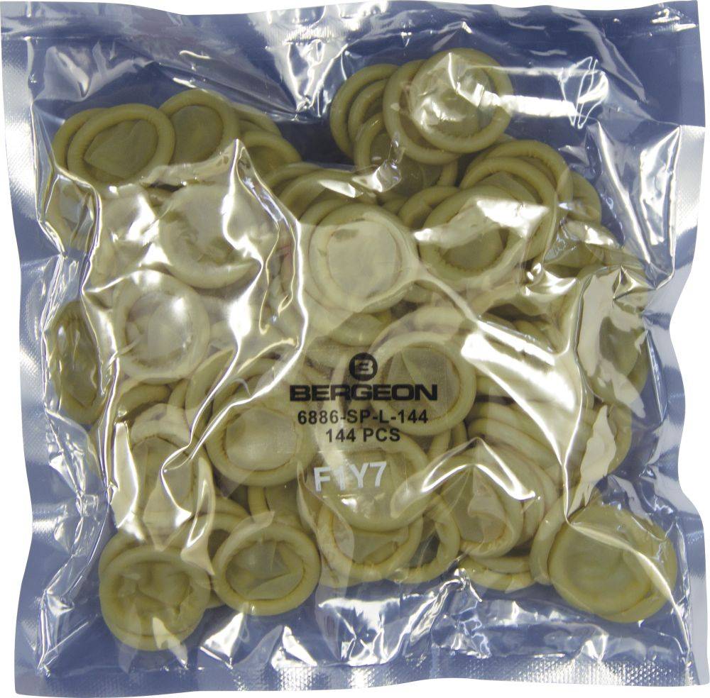 Bergeon 6886-SP-M-144 Fingerlinge, ungepudert, Latex, für Uhrmacher