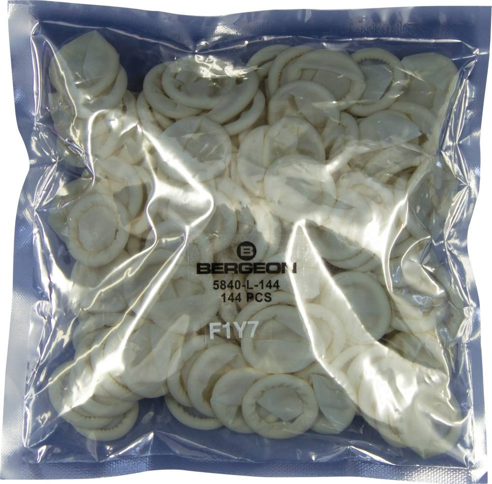 Bergeon 5840-L-144 Fingerlinge, leicht gepudert, Latex, für Uhrmacher